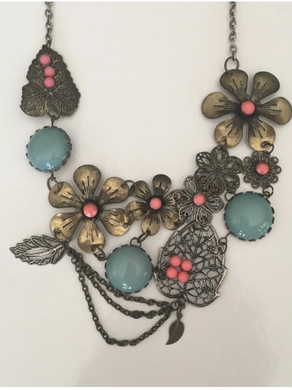 Floral statement necklace